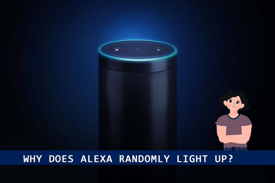 why does alexa randomly light up