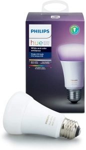 vibrant philips hue led light bulb