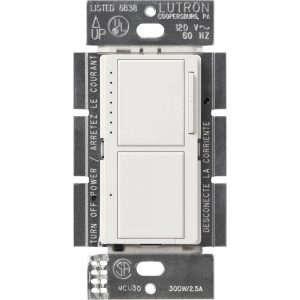 Lutron MA-L3S25-WH Maestro Dual Dimmer and Switch