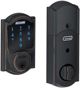 Schlage Touchscreen Deadbolt with Built-in Alarm BE469