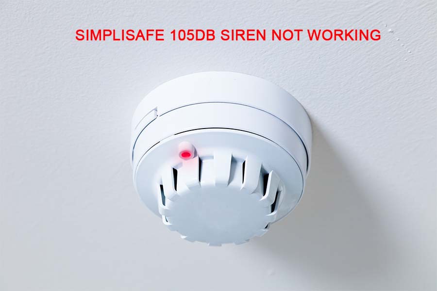 simplisafe 105db siren not working