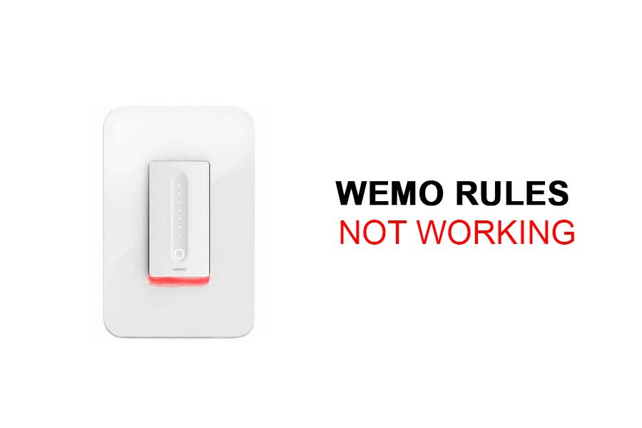wemo rules not working