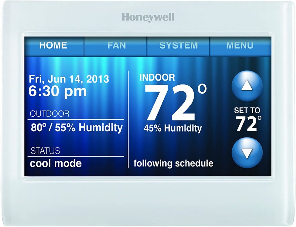 Honeywell TH9320WF5003 Wi-Fi 9000 Color Touch Screen Programmable Thermostat