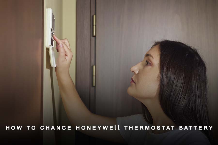 how to change honeywell thermostat battery
