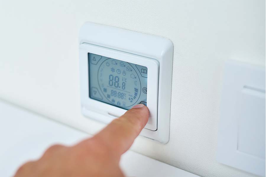 how to turn on-off honeywell thermostat