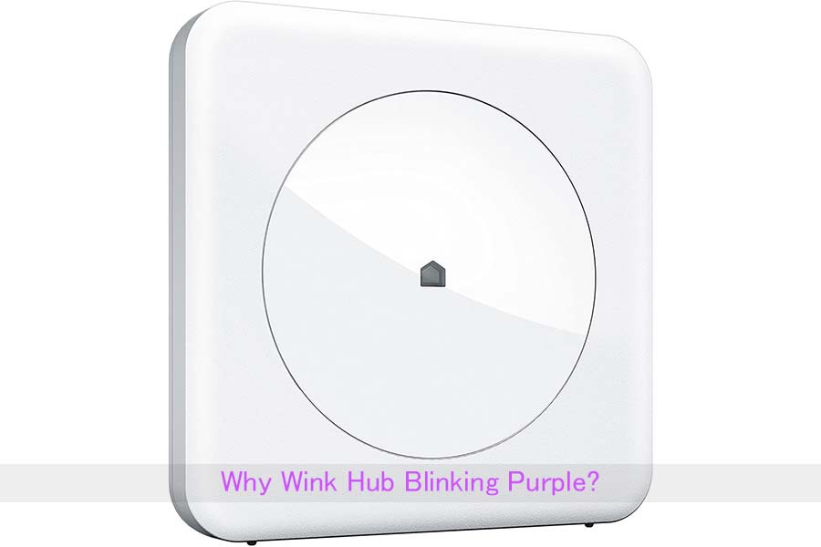 wink hub blinking purple